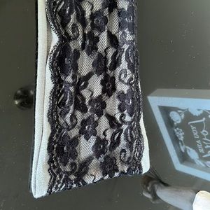 Black and Grey Lace Scarf